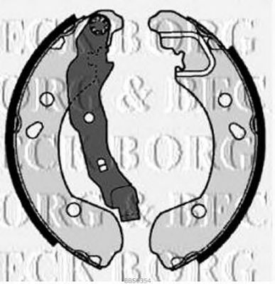 BORG & BECK bbs6354 -  Комплект тормозных колодок